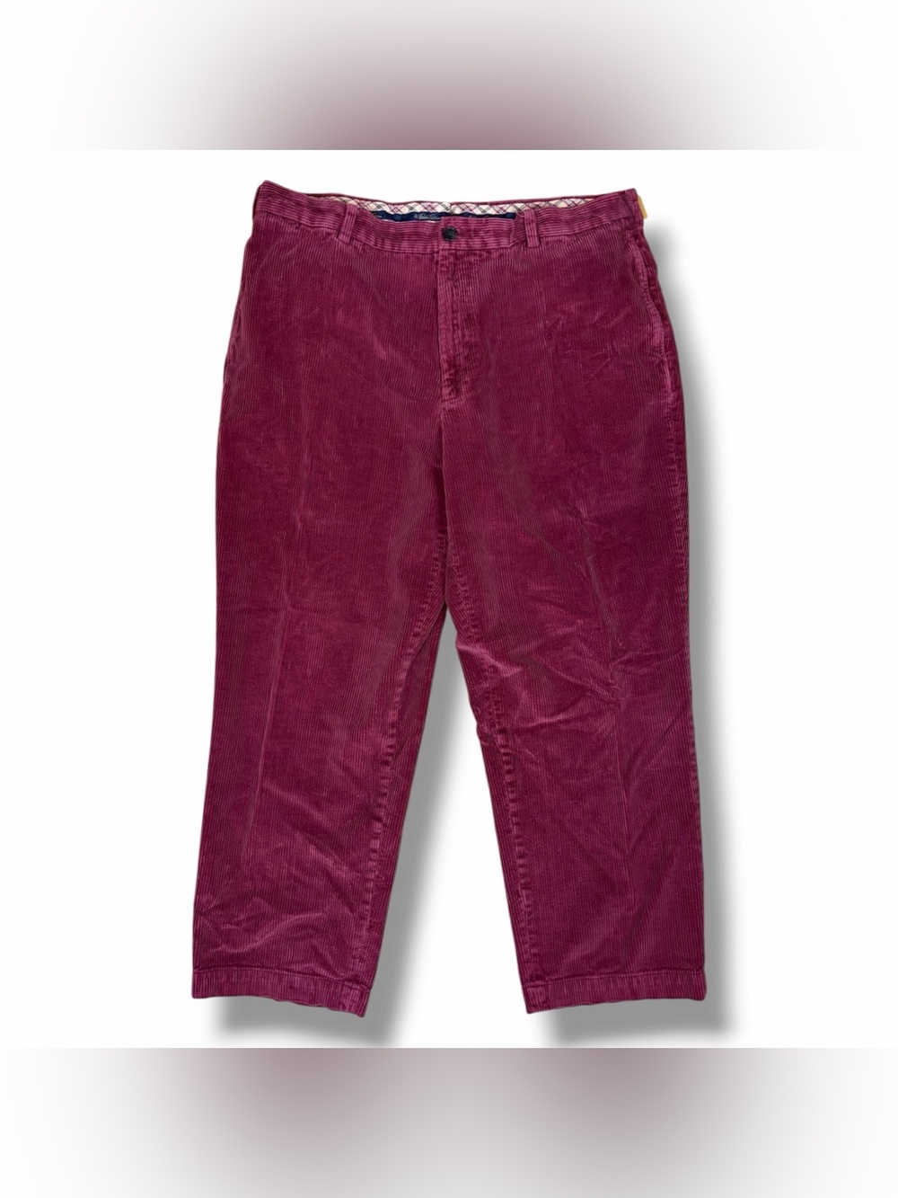 Brooks Brothers Hudson Corduroy Pants 40x28 Wine Purple Wide Trousers Ivy Style